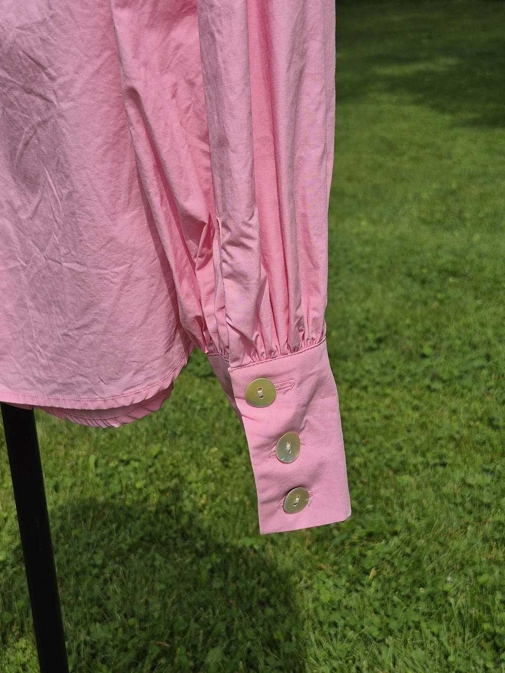 Eva Franco Pink Classic Buttondown Blouse-S - Picture 4 of 10